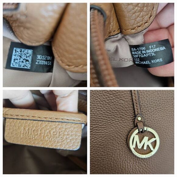 Michael Kors Acorn camel brown soft leather Anabelle crossbody hand bag - Picture 8 of 8